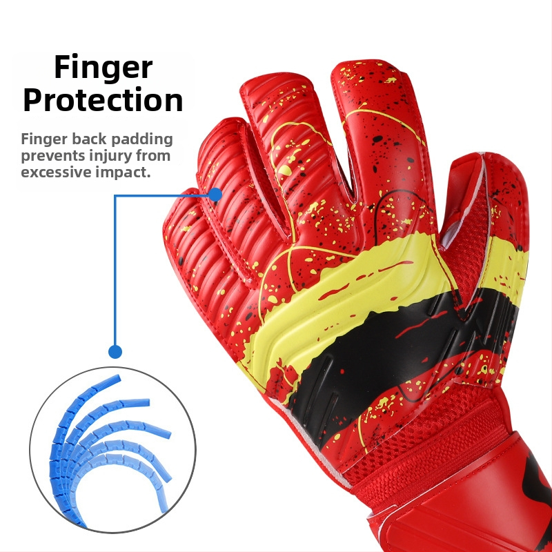 Jalgpalliväravavahi kindad – lateks/PU, sõrmede kaitse, libisemiskindel haare, unisex, treeninguks