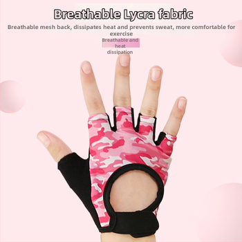 Vaikų delno apsauginės pirštinės dviračių sportui ir tinkliniam volejbolui – poliesterio pluoštas, delno apsauga