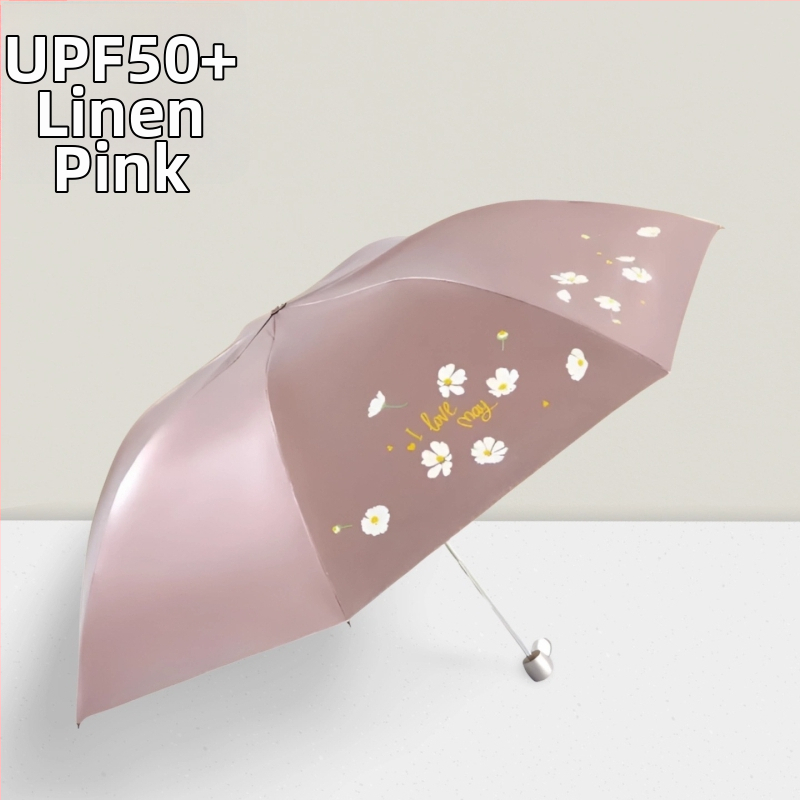 Rašiklio formos saulės skėtis, 7 plieno rėmas, rankinis atidarymas/uždarymas, 190T poliesterio audinys, UV apsauga UPF>50