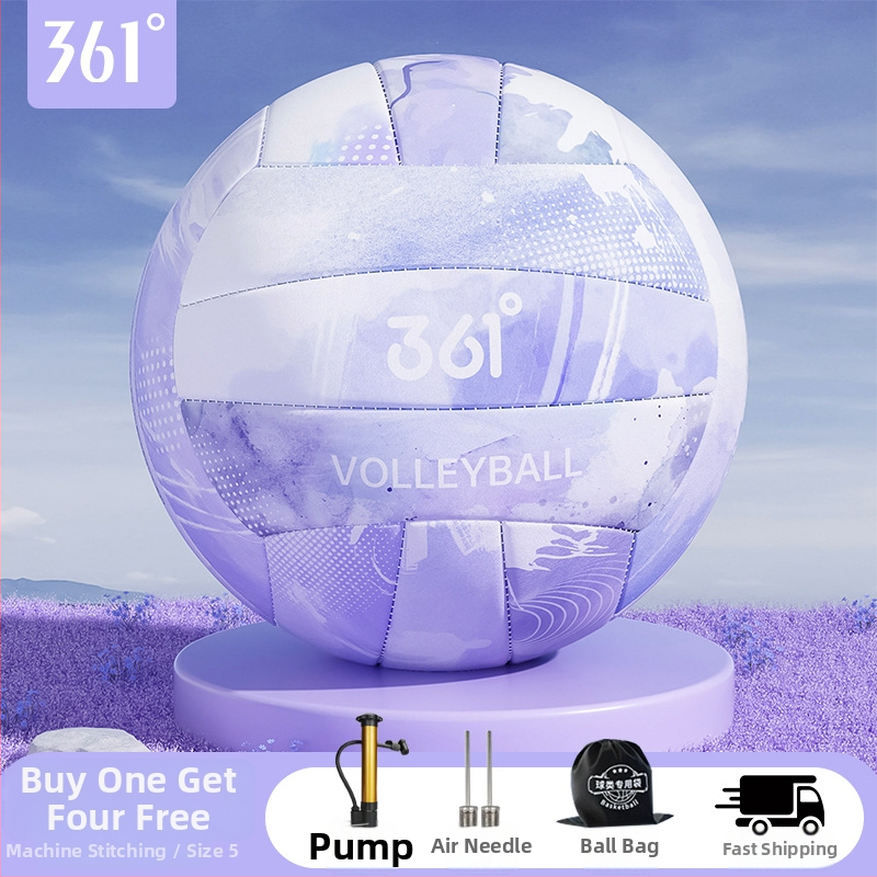 361° Vidinis treniruočių tinklinis kamuolys gimnazijos mokiniams — PVC, siūtas mašina, treniravimui ir varžyboms