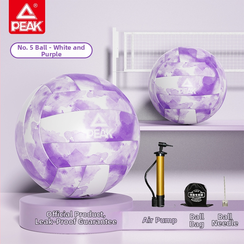 Peak PVC minkštas tinklinis kamuolys Nr. 5, YQF5206, mašininis siuvimas