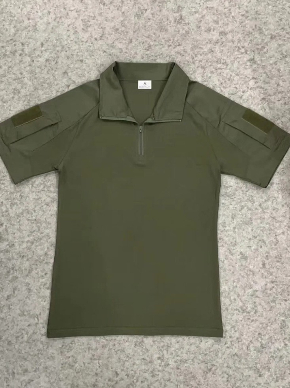 G2 Kamufliazinis Taktiškas Trumpų Rankovių Viršus, Linų Mišinio Audinys, Kvėpuojantis, Atsparus Dėvėjimuisi, Atsparus Vėjui