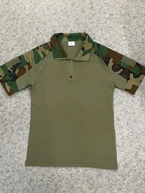 G2 Kamufliazinis Taktiškas Trumpų Rankovių Viršus, Linų Mišinio Audinys, Kvėpuojantis, Atsparus Dėvėjimuisi, Atsparus Vėjui