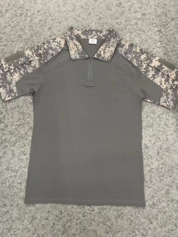 G2 Kamufliazinis Taktiškas Trumpų Rankovių Viršus, Linų Mišinio Audinys, Kvėpuojantis, Atsparus Dėvėjimuisi, Atsparus Vėjui