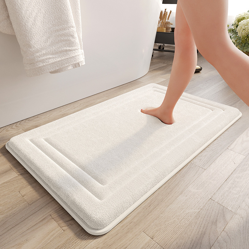 Constant Love poliester kupaonska prostirka – kvadratnog oblika, protuklizna, upija vodu, brzo suši, debeli, moderni minimalistički stil