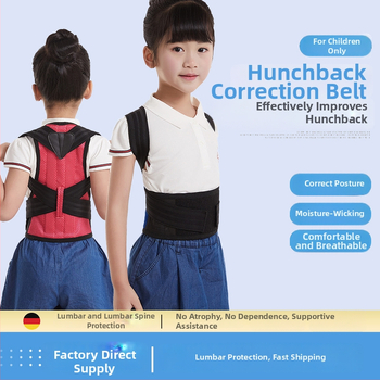 Detský korektor držania tela s otvorením ramien, vyrovnávaním chrbta a zadnou páskou - Polyester, ochrana ramien