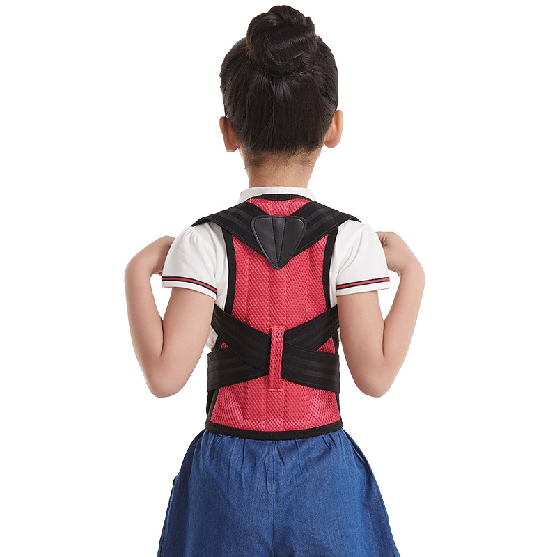 Detský korektor držania tela s otvorením ramien, vyrovnávaním chrbta a zadnou páskou - Polyester, ochrana ramien