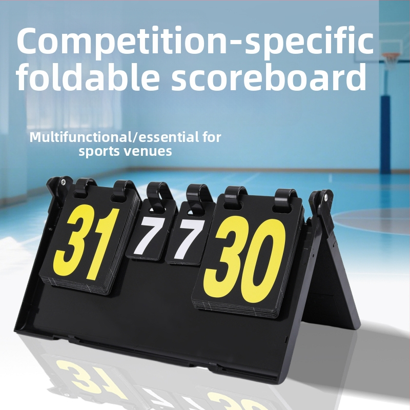 Daudzfunkcionāla rezultātu karte – pārnēsājams PVC, salokāms, ar logotipa drukāšanu, pielāgota apstrāde; piemērots basketbolam, futbolam, tenisam, badmintonam, galda tenisam, volejbolam