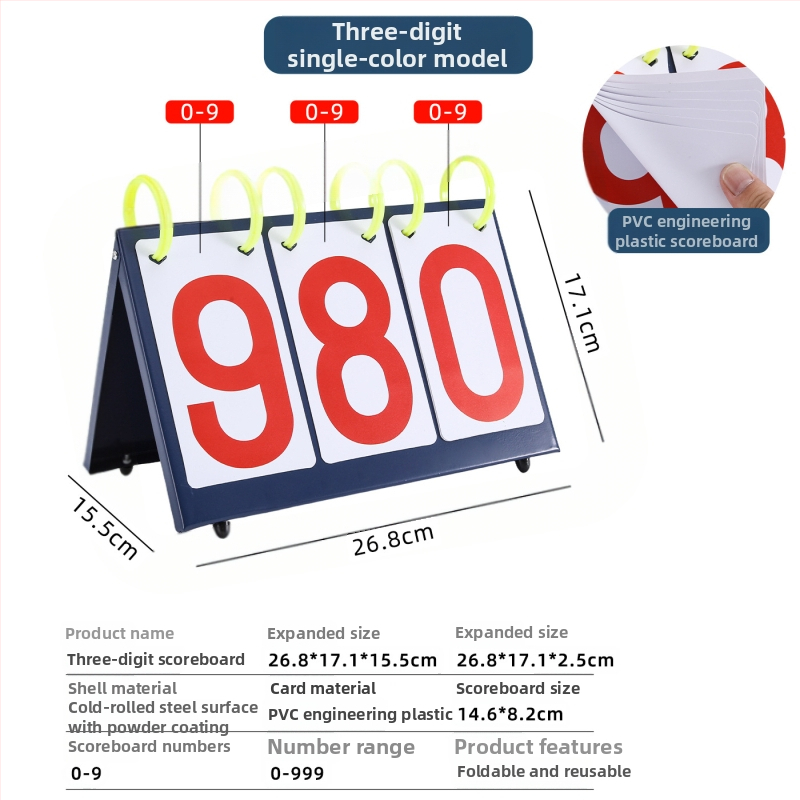 Daugiafunkcinė taškų kortelė – nešiojama PVC, sulankstoma, logotipo spausdinimas, pritaikytas apdorojimas; skirta krepšiniui, futbolui, tenisui, badmintonui, tinkliniui