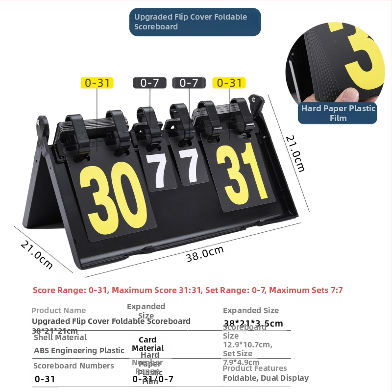 Daugiafunkcinė taškų kortelė – nešiojama PVC, sulankstoma, logotipo spausdinimas, pritaikytas apdorojimas; skirta krepšiniui, futbolui, tenisui, badmintonui, tinkliniui