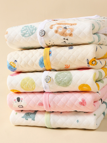 Vestă pentru copii pentru primăvară-toamnă-iarnă, călduroasă, cu trei straturi de umplutură din bumbac, exterior 100% bumbac, căptușeală din bumbac, închidere cu nasturi, fără glugă, pentru copii 3–8 ani