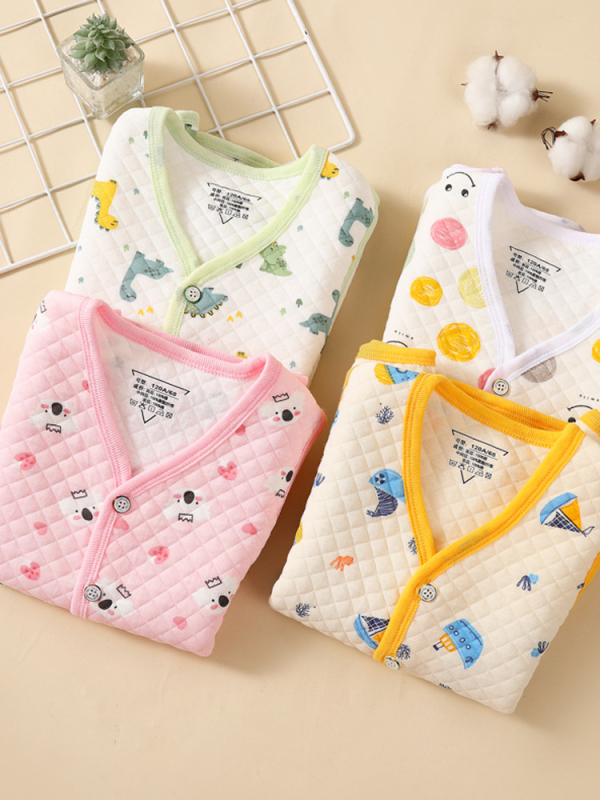 Vestă pentru copii pentru primăvară-toamnă-iarnă, călduroasă, cu trei straturi de umplutură din bumbac, exterior 100% bumbac, căptușeală din bumbac, închidere cu nasturi, fără glugă, pentru copii 3–8 ani