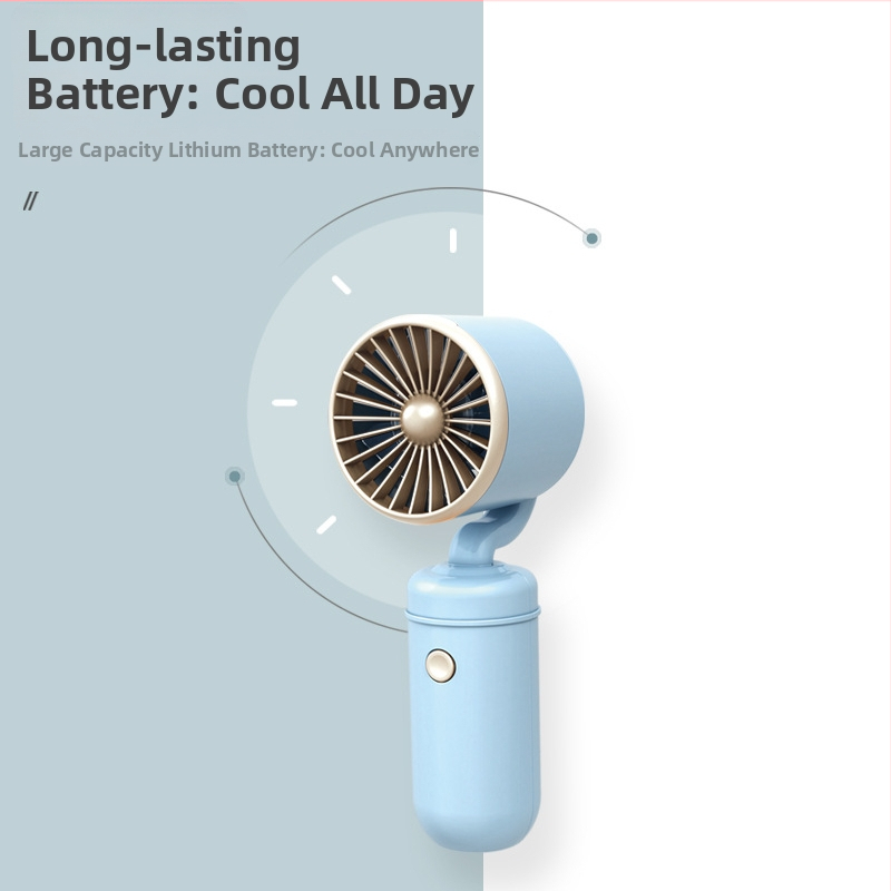 USB-laetav kaasaskantav mini ventilaator, 3 kiirust, 5V, 300–500 mAh, tööaeg 1–3 tundi