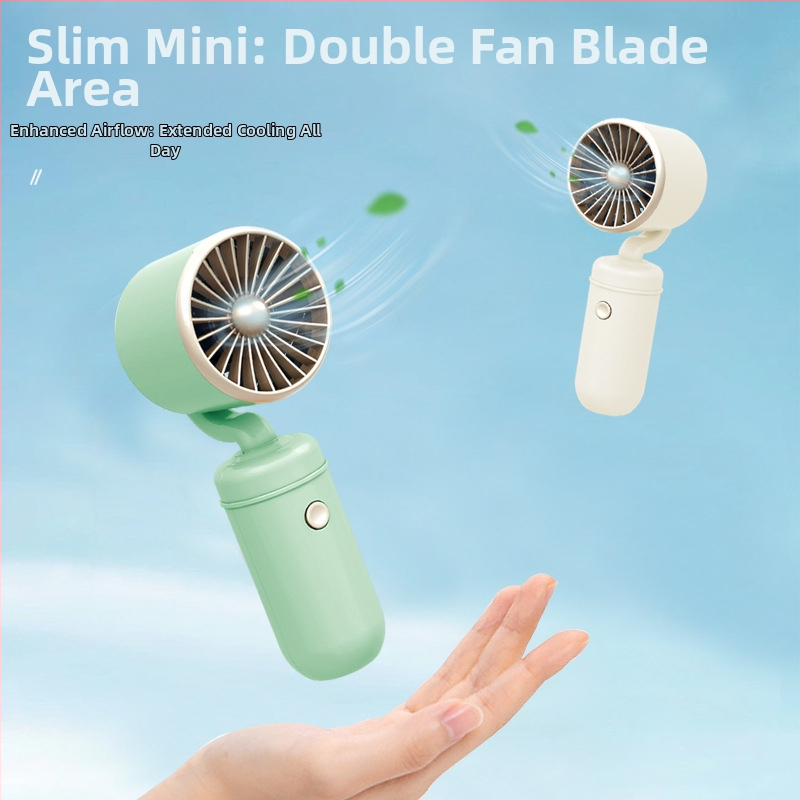 USB-laetav kaasaskantav mini ventilaator, 3 kiirust, 5V, 300–500 mAh, tööaeg 1–3 tundi