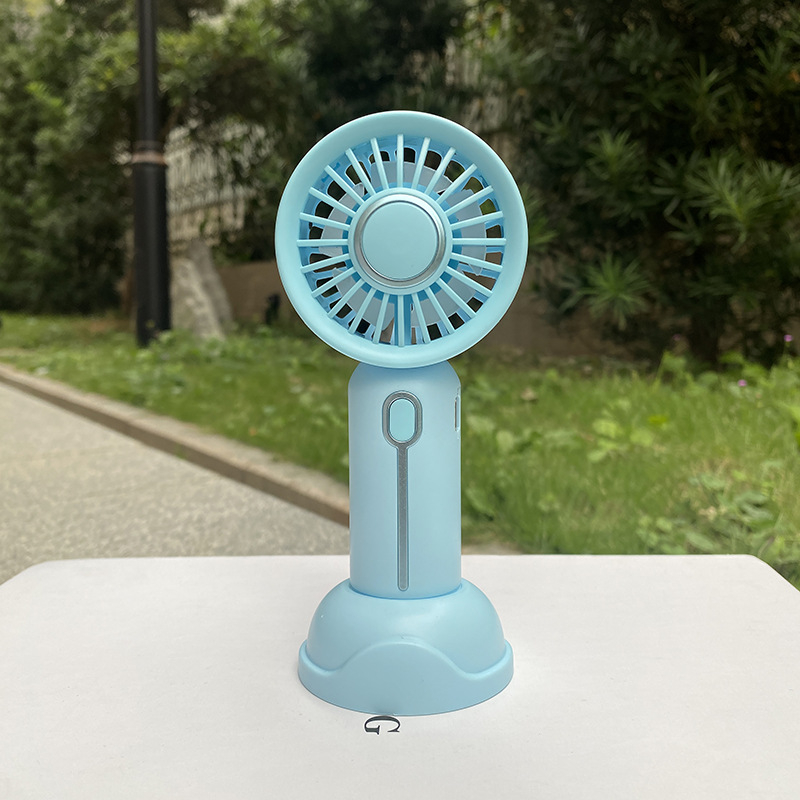 USB įkrovamas rankinis mini ventiliatorius, 5 mentės, 3 greičiai, 5V, 300–500 mAh, veikimo laikas 1–3 valandos