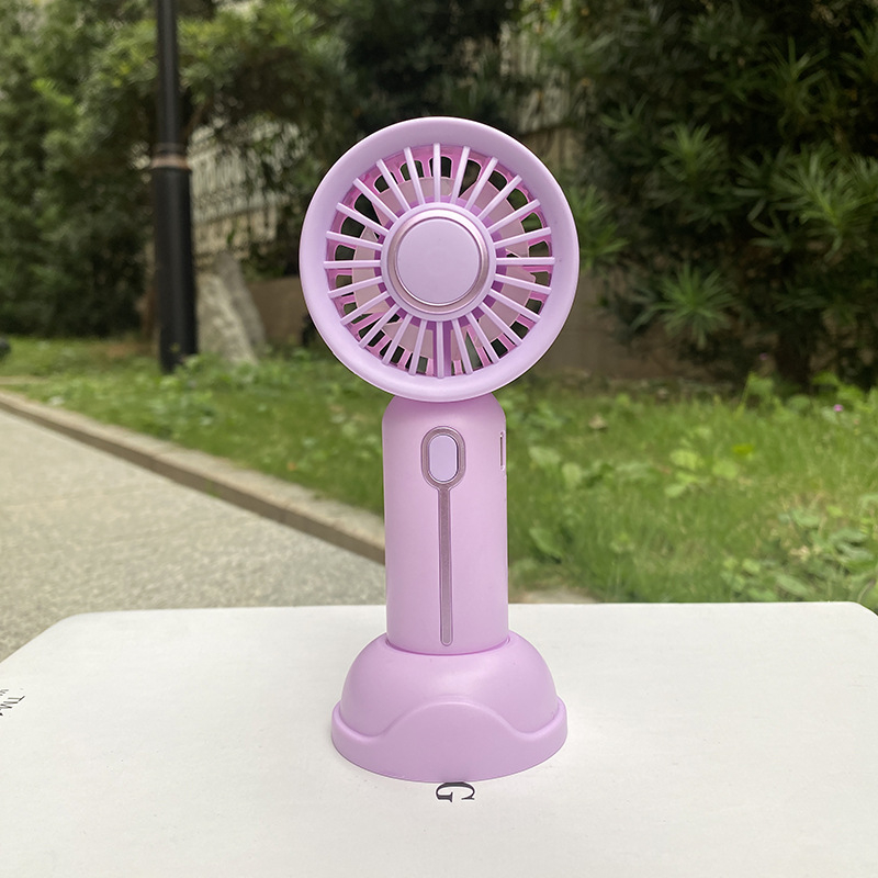 USB įkrovamas rankinis mini ventiliatorius, 5 mentės, 3 greičiai, 5V, 300–500 mAh, veikimo laikas 1–3 valandos