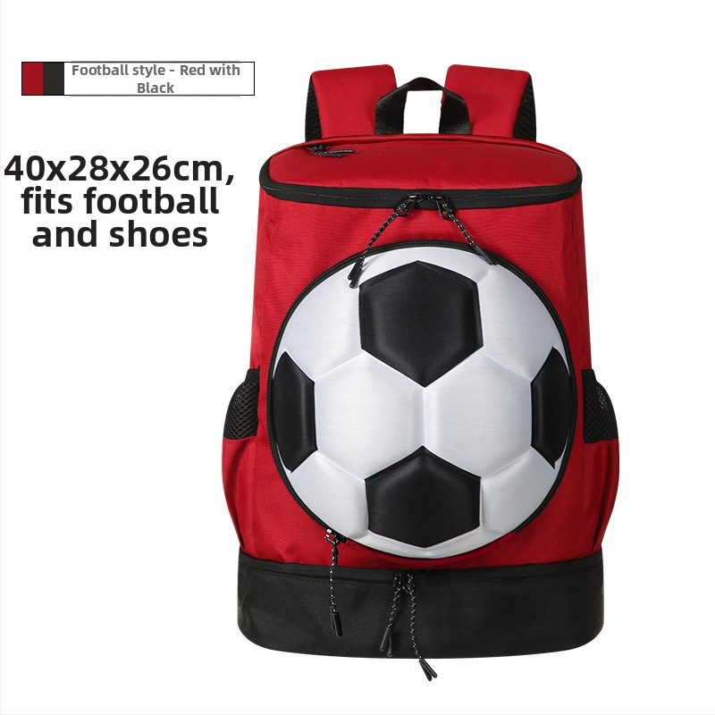 Spordikott suure mahutavusega, eraldi jalanõude sektsioon ja pallide hoiukoht, hingav PU materjal