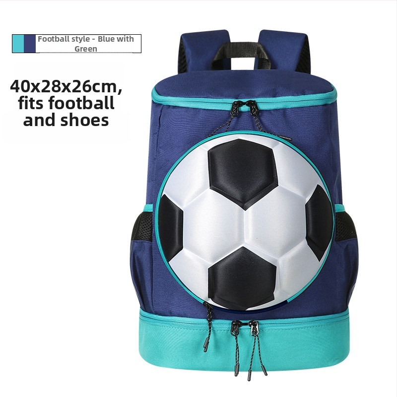 Spordikott suure mahutavusega, eraldi jalanõude sektsioon ja pallide hoiukoht, hingav PU materjal