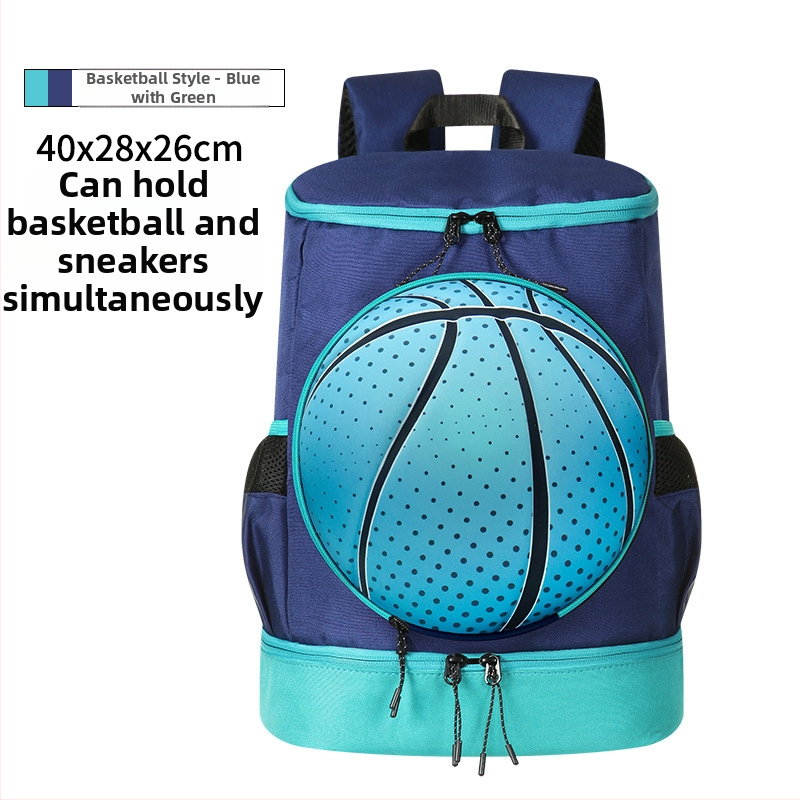 Spordikott suure mahutavusega, eraldi jalanõude sektsioon ja pallide hoiukoht, hingav PU materjal