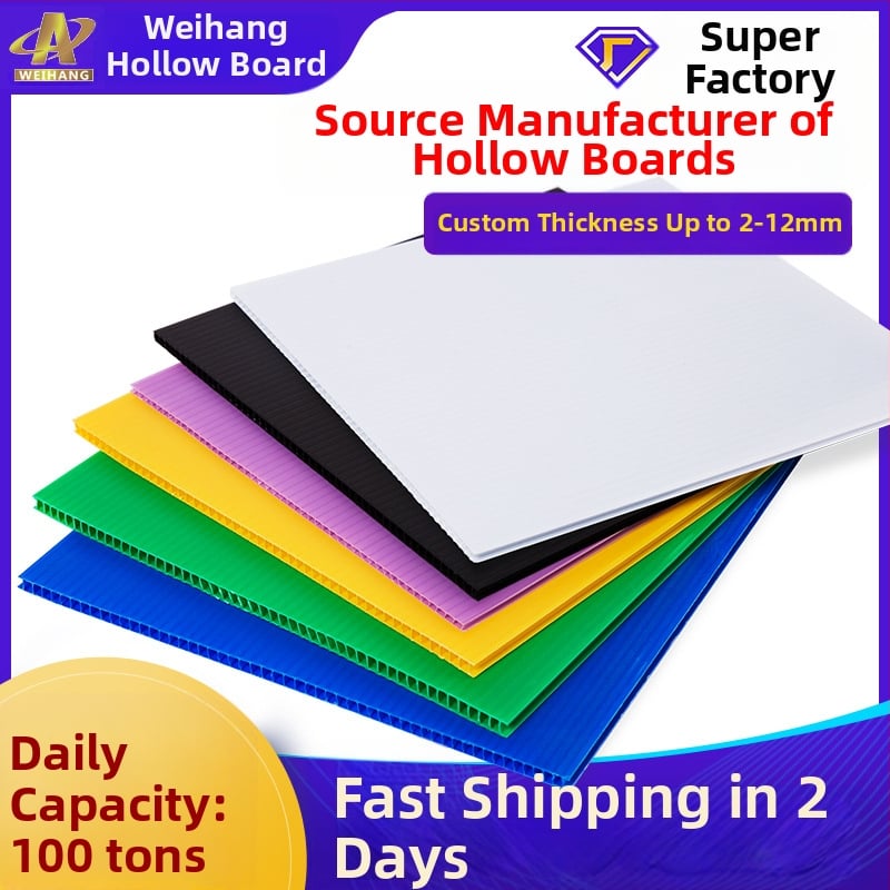 Antisztatikus PP üreges lemez, polipropilén, 2–12 mm vastagság, ROHS tanúsítvány, élelmiszer-csomagoláshoz alkalmas, testreszabás elérhető