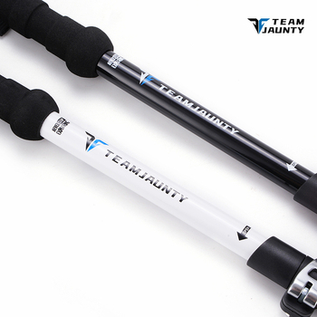 Trejosegmentinė lazda su išoriniu užraktu, 7075 aliuminio lydinys, ultra lengva, 700 g, modelis 7-3JWS(STTZ) – žygių komplektas