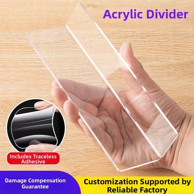 Caurspīdīgs akrila panelis vannasistabas spogulskapim, pret kritienu barjera, uzstādīšana bez urbumiem, viena sadaļa