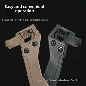 Velosipēdu ķiveres maska ar saliekamu puses sejas aizsargu, saderīga ar sliedēm — Nylon; Universāla; Pieaugušie; Bez logotipa