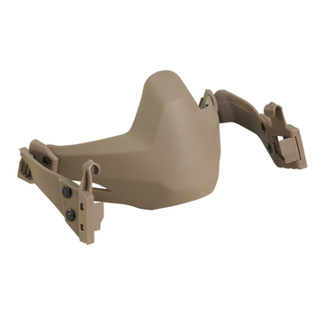 Velosipēdu ķiveres maska ar saliekamu puses sejas aizsargu, saderīga ar sliedēm — Nylon; Universāla; Pieaugušie; Bez logotipa