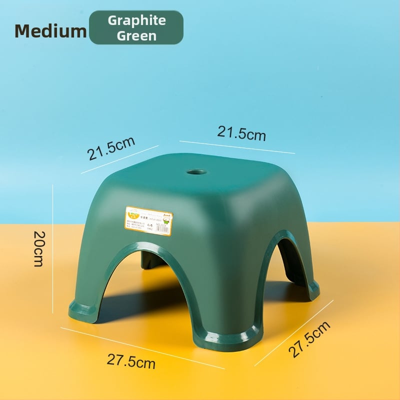 Plastová malá stolička do domácnosti, protišmyková do kúpeľne a na toaletu, materiál PP