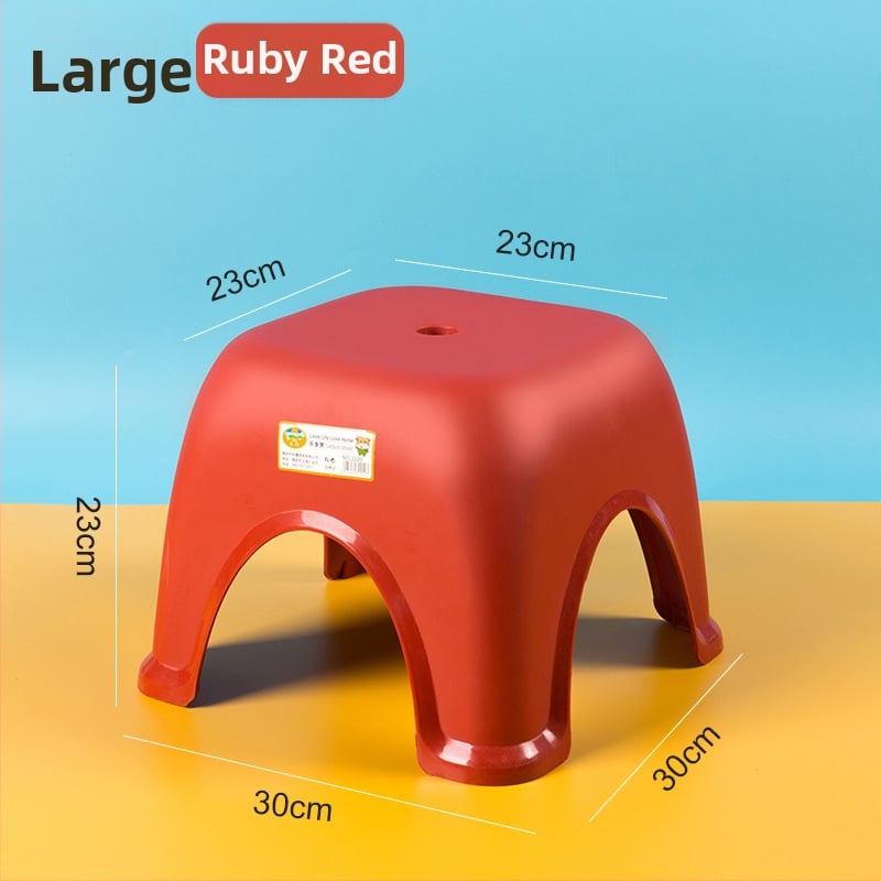 Plastová malá stolička do domácnosti, protišmyková do kúpeľne a na toaletu, materiál PP