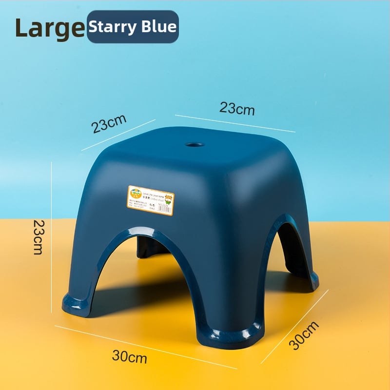 Plastová malá stolička do domácnosti, protišmyková do kúpeľne a na toaletu, materiál PP