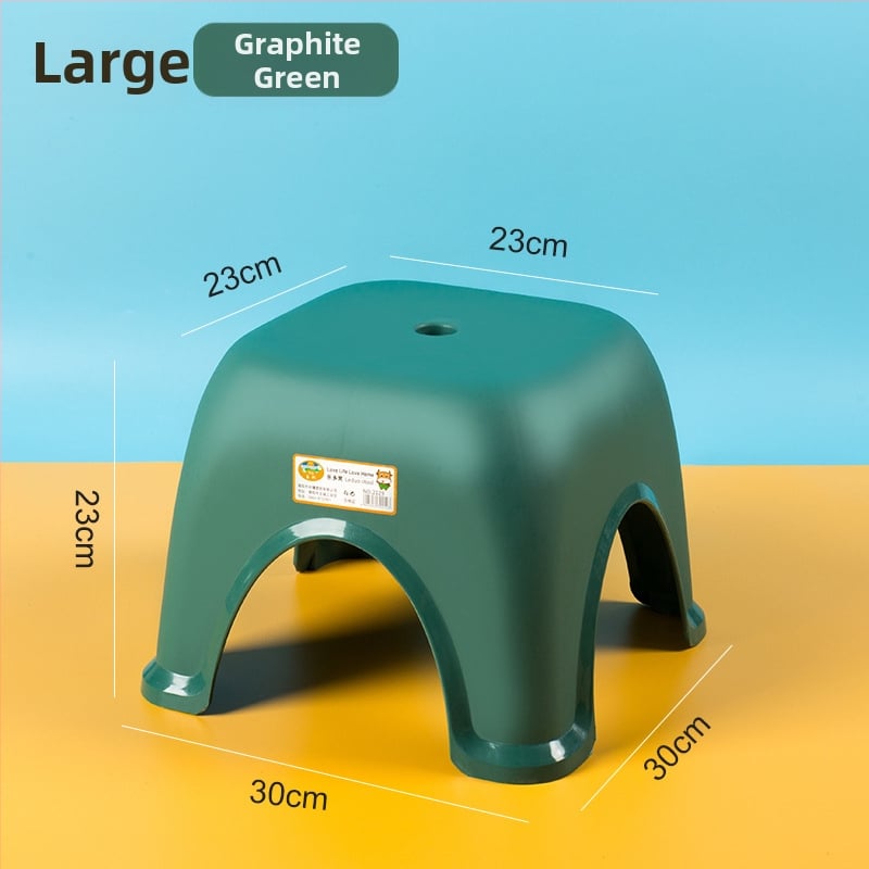 Plastová malá stolička do domácnosti, protišmyková do kúpeľne a na toaletu, materiál PP