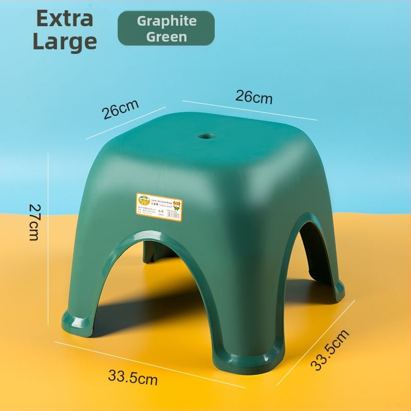 Plastová malá stolička do domácnosti, protišmyková do kúpeľne a na toaletu, materiál PP