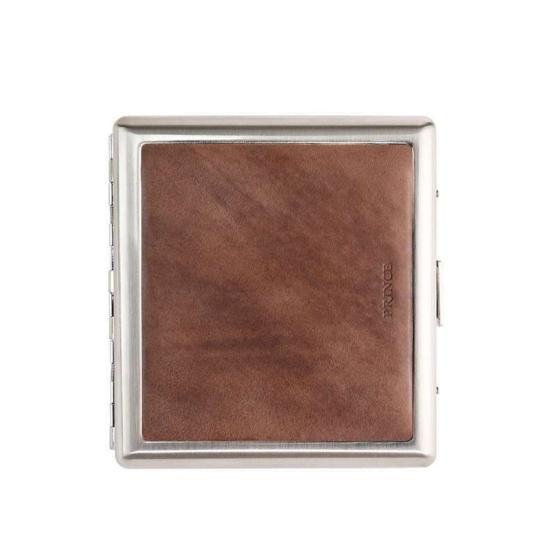 Prince Metāla cigarešu kārbiņa | Mūsdienīgs vienkāršs stils | Zīmols: Prince | Logotipa drukāšana: Jā | Iepakojums: 100 gab.