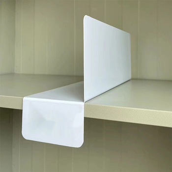 L-образен разделител за аптеки, пластмасов, семпъл и модерен стил, монтаж на бюро, Hookei, 1 слой