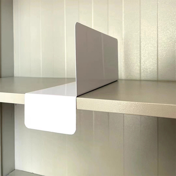 L-образен разделител за аптеки, пластмасов, семпъл и модерен стил, монтаж на бюро, Hookei, 1 слой