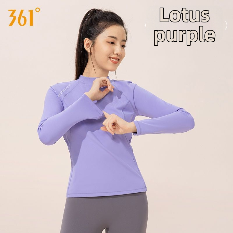 361 Naiste jooga pikkade kätega top sügiseste treeningute jaoks – fliisi vooder, 78% polüester