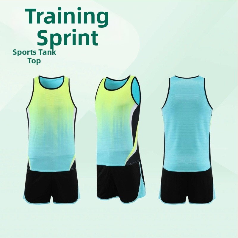 Treniņtērpa komplekts vieglajai atletikai vīriešiem un sievietēm — skrējienam, MXT6217, 100% poliestera audums, iekšējā odere 100% poliestera