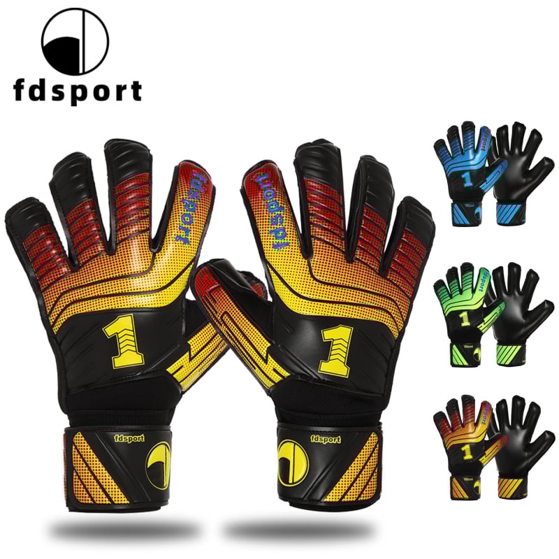 Feipan jalgpalliväravavahi kinnad, lateksmaterjalist, vastupidavad, hingavad, libisemiskindlad, sõrmekaitsega, treeninguteks