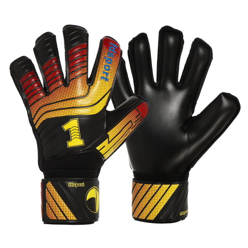 Feipan jalgpalliväravavahi kinnad, lateksmaterjalist, vastupidavad, hingavad, libisemiskindlad, sõrmekaitsega, treeninguteks