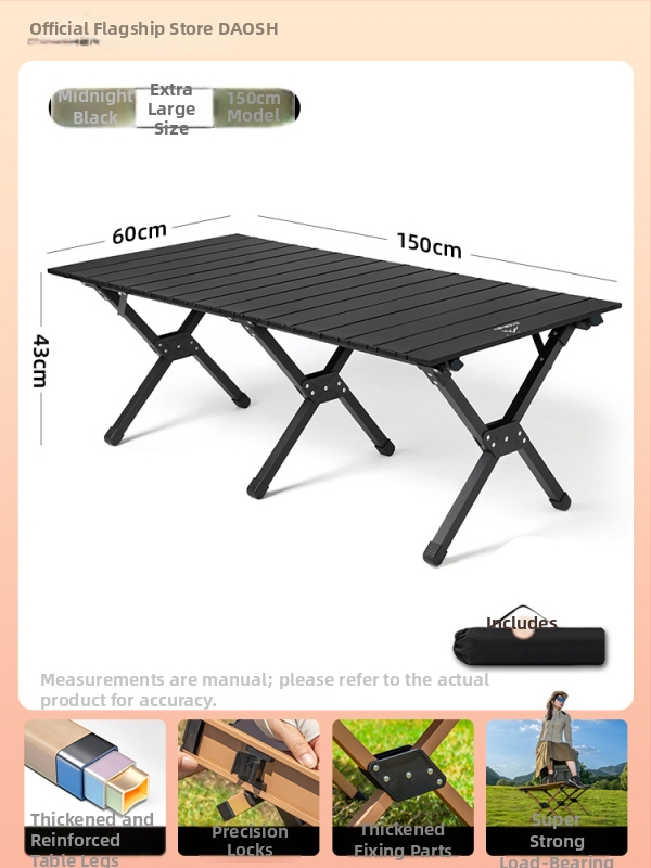 Sulankstomas stalas ir kėdė – anglies plienas, DAOSHEN, Comet Chair