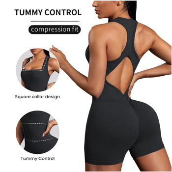 Jogos kūnas su atvira nugara ir dirželiais, be siūlių dizainas, nailono-spandekso audinys, 90% nailonas, 10% spandekso, drėgmės valdymas