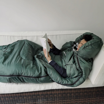 Miegmaišis suaugusiems – užpildas Hollow Cotton, pamušalas Flannel, audinys 210T Plaid, konstrukcija Envelope, svoris 1300/1600/2000 g