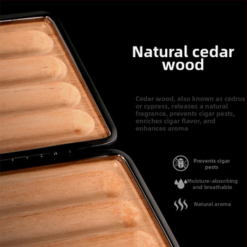 CIGARLOONG ādas cigāru ceļojumu kārba ar atslēgu ķēdi, jauns ķīniešu stils, kāzu dāvana