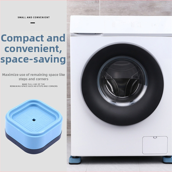 Universalus skalbimo mašinos kojos pagalvėlė – priešslydžio, smūgių sugerimas, aukščio didinimas, drėgmei atspari plastikinė pagrindė