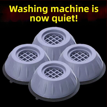 Skalbimo mašinos pėdų kilimėlis su anti-slip funkcija, slydimą mažinantis, šokų sugėrimas, drėgmei atsparus, tylus ir stabilus; medžiaga: plastikas; taikymas: skalbimo mašina ir šaldytuvas; 2023