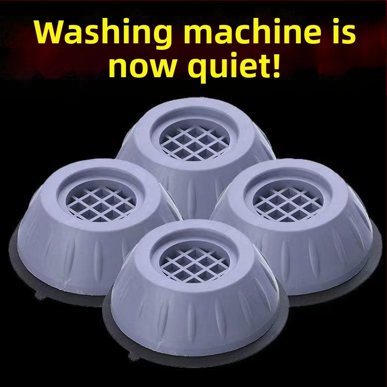 Skalbimo mašinos pėdų kilimėlis su anti-slip funkcija, slydimą mažinantis, šokų sugėrimas, drėgmei atsparus, tylus ir stabilus; medžiaga: plastikas; taikymas: skalbimo mašina ir šaldytuvas; 2023