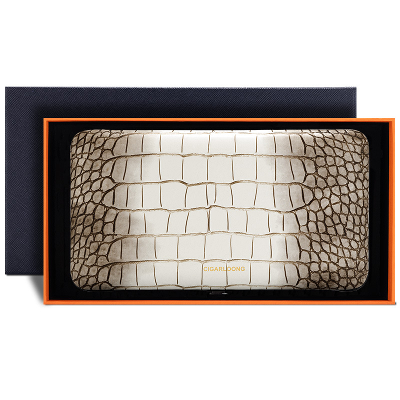 Ādas cigāru ceļojumu kārba ar atslēgu piekariņu, zīmols CIGARLOONG/Cigar Dragon, kāzu dāvana