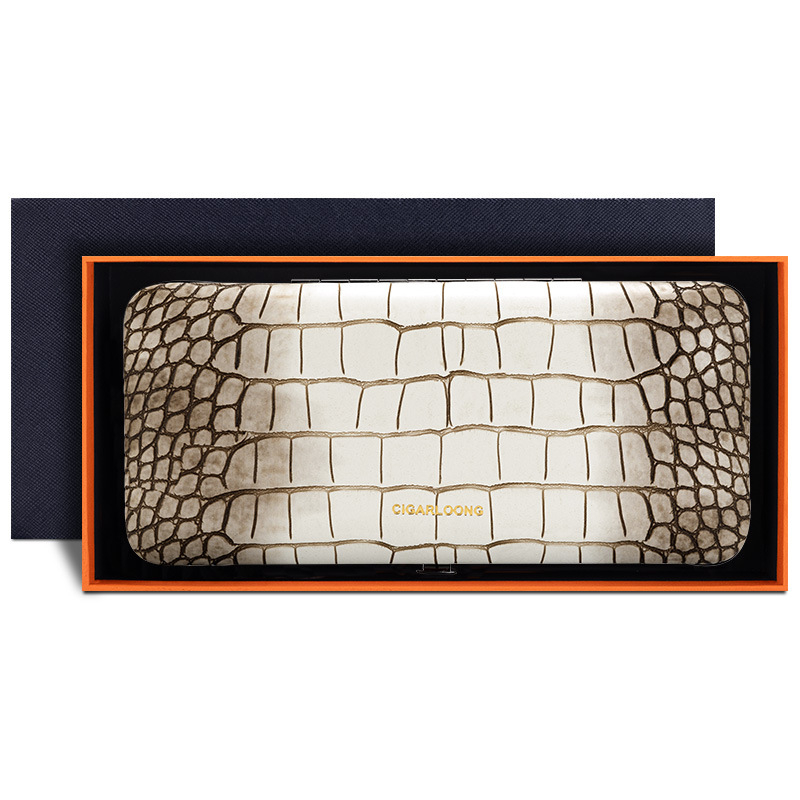 Ādas cigāru ceļojumu kārba no CIGARLOONG/Cigar Dragon, jauns ķīniešu stils, atslēgu ķēdīte, kāzu dāvana