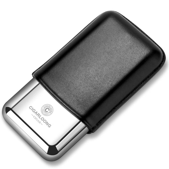 Ādas cigāru mitruma kaste ceļojumu komplektā 3 gab., CLH-21, Cigarloong